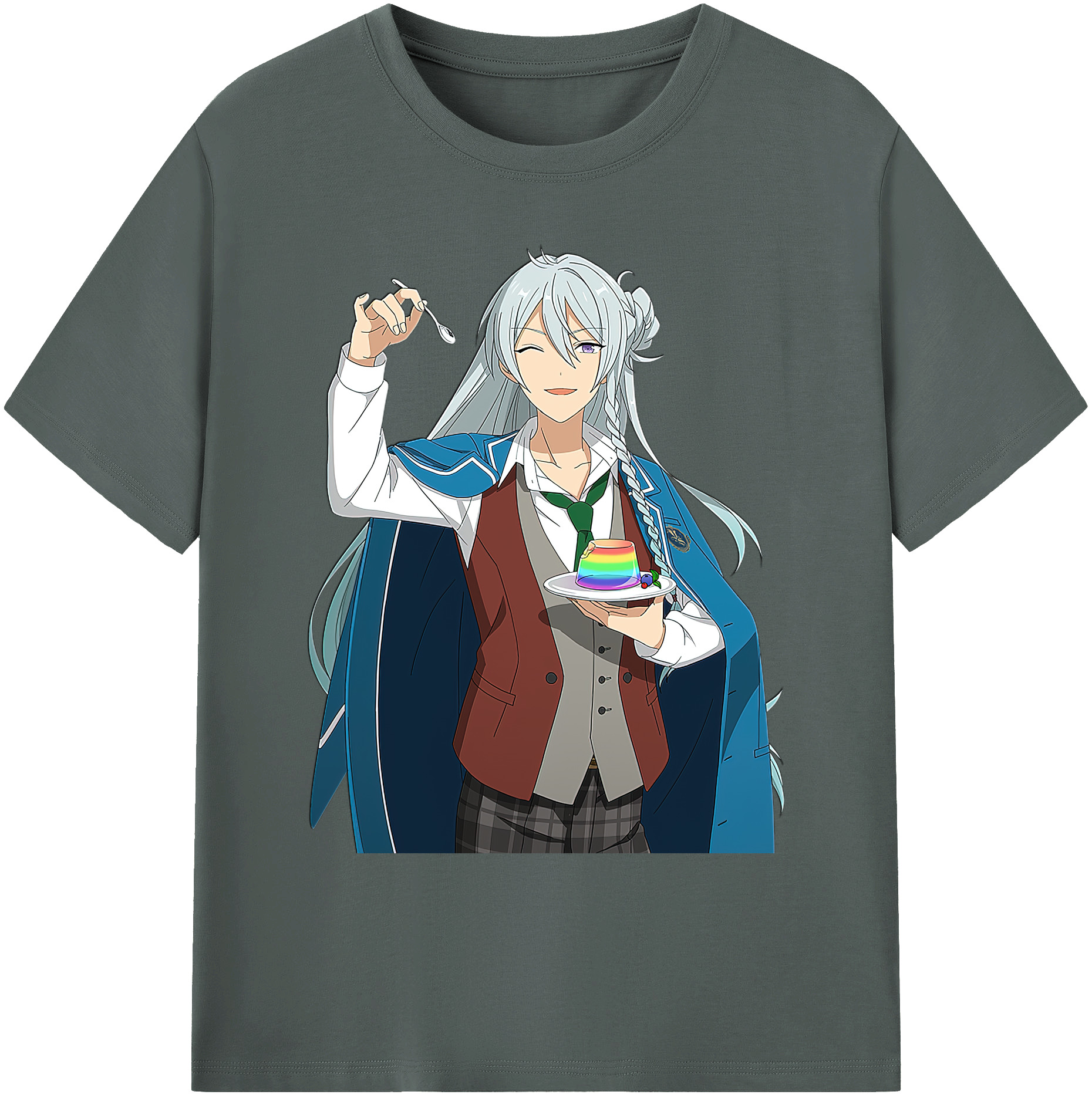 （画像用） あんさんぶるスターズ! Ensemble Stars 綿100％ メンズ半袖Tシャツ｜肌触りやわらか＆通気性